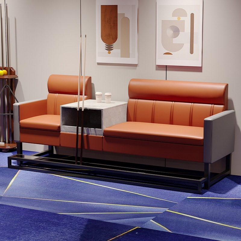 ビリヤード室のボール鑑賞椅子ボールを見るソファークラブの休憩ベンチビリヤードホールでソファーを接待する高級ビリヤードソファー