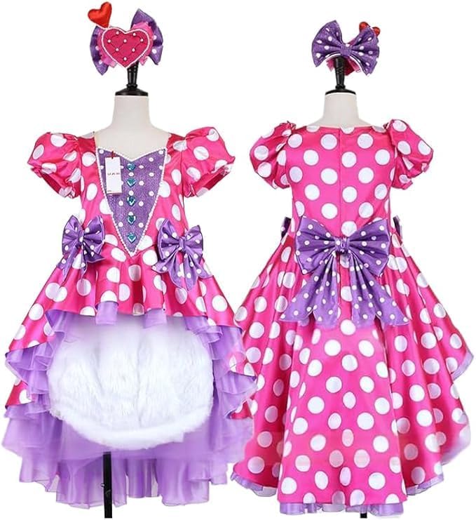 TDL コスプレ ミニー コスプレ 大人 髪飾り付き パルパルーザミニー ファンダーランドミニーのファンダーランド衣装 レプリカ衣装 フルオーダー コスプレ衣装 コスチューム