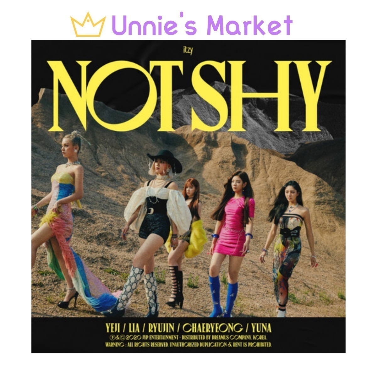 [SET] ITZY [NOT SHY] Album + Free Photocard 1EA(fan-made)