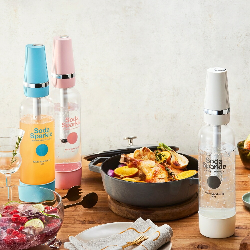 ソーダスパークル マルチスパークル3 炭酸水メーカー MS3 ジュース対応 炭酸水 ソーダ お酒 ガス