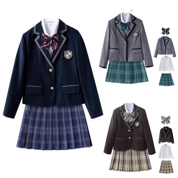 100卒業式 女の子 大きいサイズ 高校生 中学生 スカート 4点セット 学生服 女子制服 なんちゃって制服 女子高生 チェック柄 入学式
