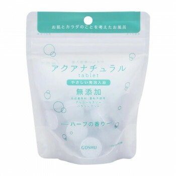 五洲薬品　入浴用化粧品　やさしい発泡入浴　アクアナチュラル　タブレット　無添加　ハーブの香り　125g（約5回分）48袋　AN-H