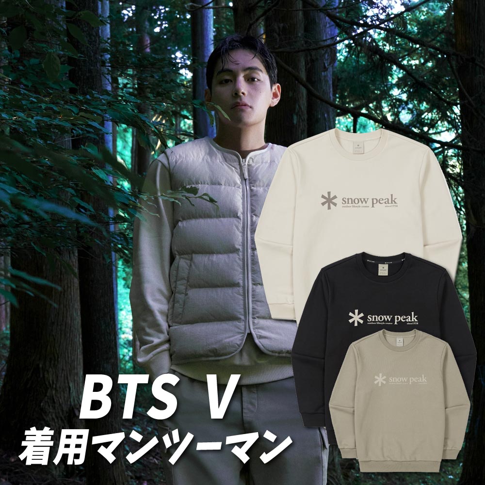 [BTS V 愛用] Big Logo Sweatshirt 3color スノーピーク アパレル ビッグロゴ スウェットシャツ3色