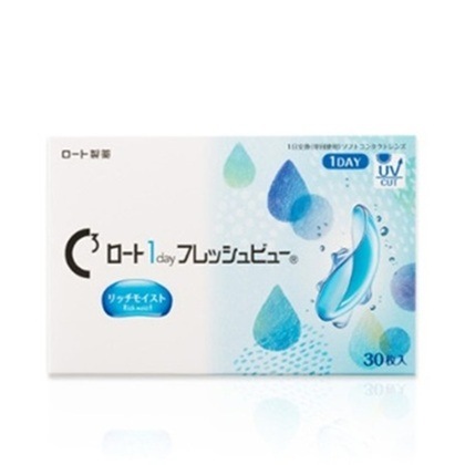 【4箱セット】(1箱30枚)ロート ワンデー フレッシュビュー リッチモイスト コンタクトレンズ[1dayfreshview-30p][RO]
