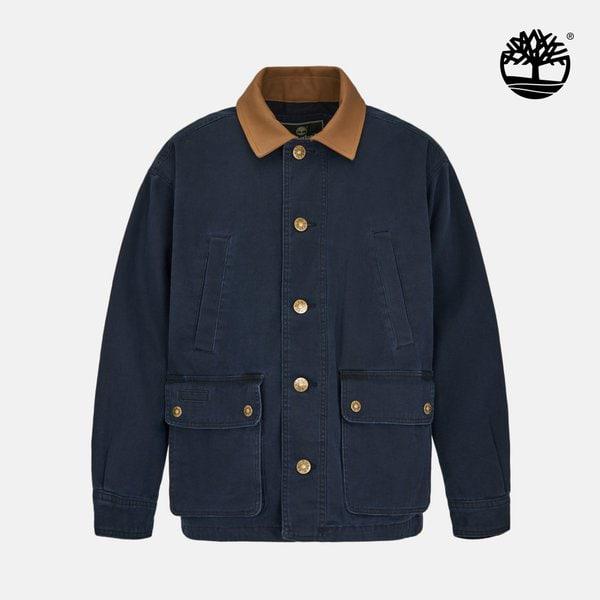 26SS A6KRU AGK ヘリテージ キャンバス レザーカラー フィールドコート