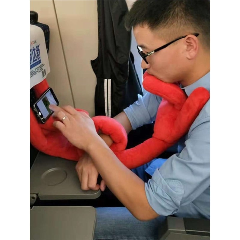 アイデア手のひら型スタンド昼寝U型枕アウトドア携帯旅行手のひら抱き枕ネックカバー