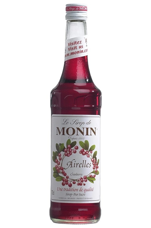 【送料無料】MONIN モナン クランベリー シロップ 700ml12本【ご注文は12本まで同梱可能】ノンアルコール シロップ