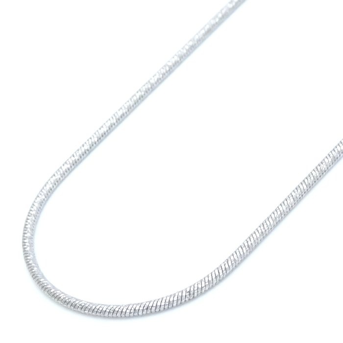 スネーク チェーン ネックレス 60.5cm 7.1グラム K18WG ホワイトゴールド/75018【中古】