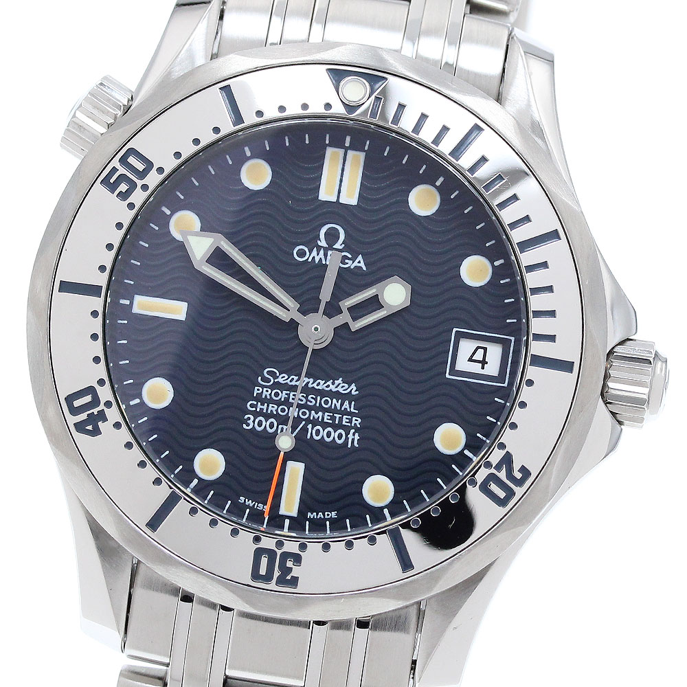 オメガ OMEGA 2552.80 シーマスター ダイバー 300M デイト 自動巻き ボーイズ 良品 _886228【中古】