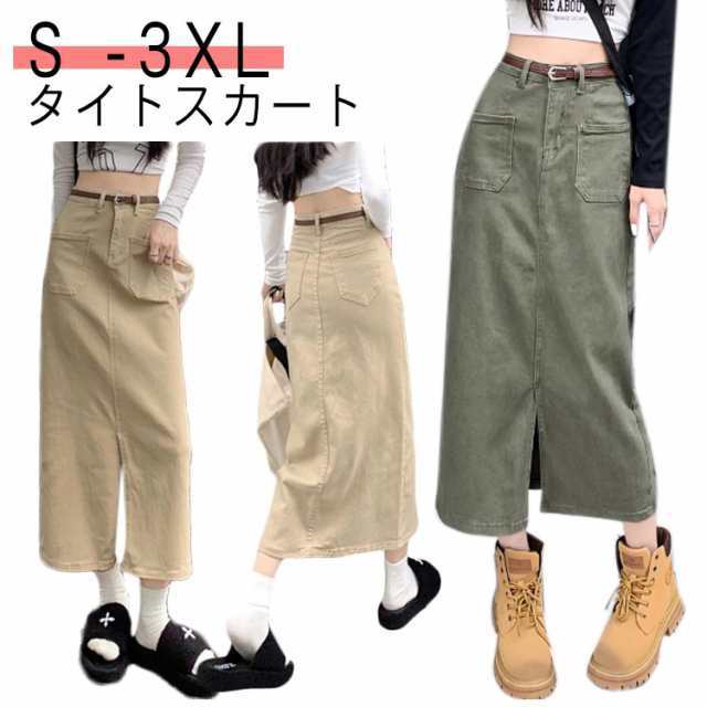タイトスカート ナロースカート レディース ミディ丈 ロング マキシ スカート ウエストゴム ストレッチ 着やせ タイト スカート きれいめ 会社 ストレート スリット 高身長 低身長 リボン シンプ