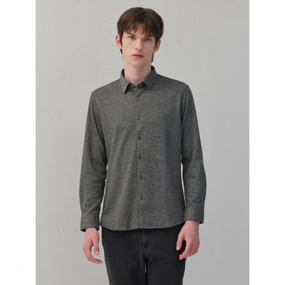 [ギャラクシーライフスタイル] ハウンズトゥースジャージーシャツアッシュ (GC4864M104)