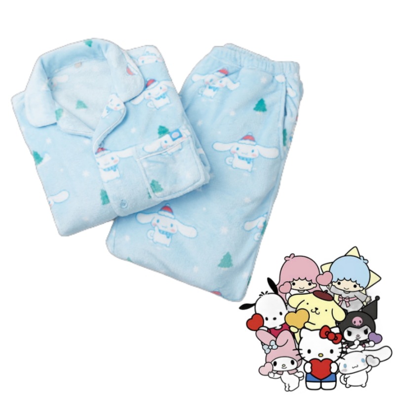 【韓国限定】サンリオ コラボ 韓国 パジャマ ルームウェア かわいい シナモロールフワフワ キティ フォームフォームプリン ポチャコ 6,990円