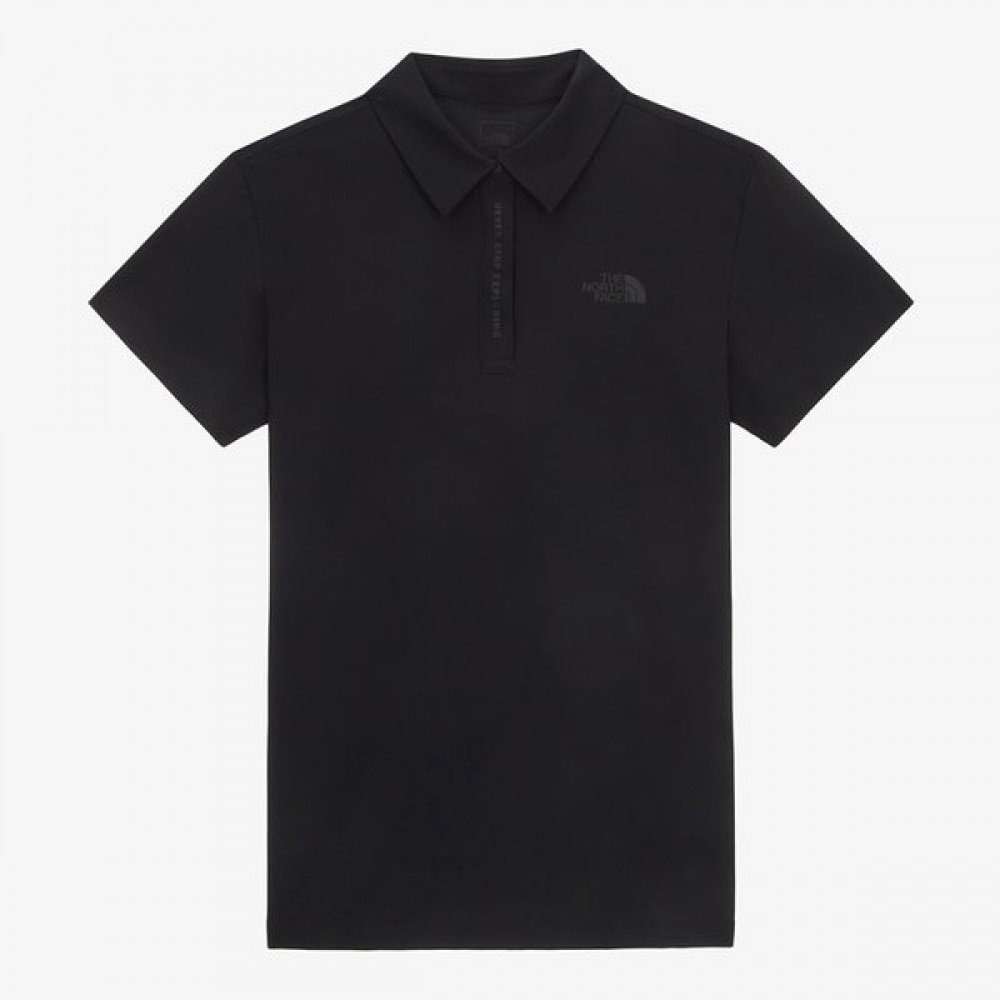 ノースフェイス レディース アイスグリーン 半袖 ポロ BLACK NT7PR32A