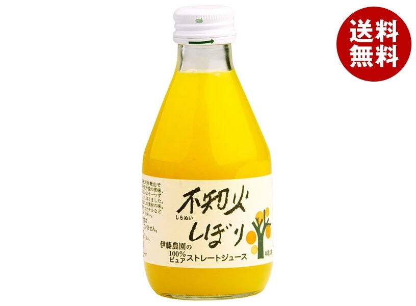 伊藤農園 100%ピュアジュース 不知火 180ml瓶×30本入×(2ケース)