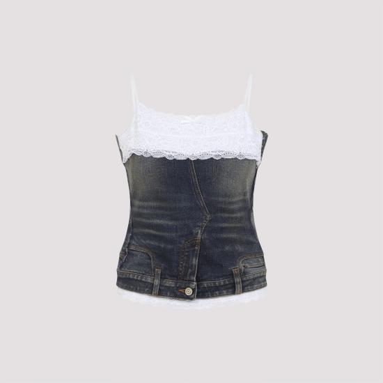 BALENCIAGA Women Tops 838716 TSWC4 5002 DARK BLUE