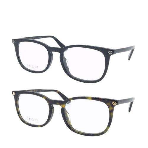 メガネ GG0122OA col.001/002 52mm 正規販売認定店 レンズ付き レンズセット 調光/薄型非球面クリアレンズセット 度なし/度あり