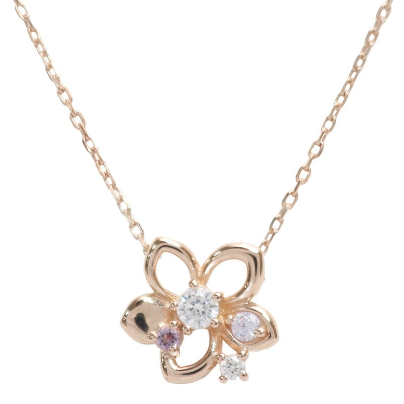 ネックレス レディース 2月 誕生石 誕生日花モチーフ ネックレス ジュエリー 女性