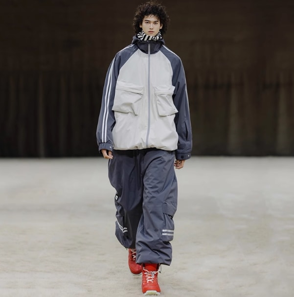 【3日出荷在庫処理】スノーボードウェア 2024 2025 上下セット レディース メンズ ジャケット アウター パンツ ストライプ グレー 3Lスノボー スキーウェア