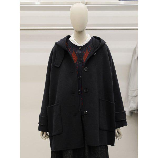 ハンドメイドフードハーフコート (9174411982)