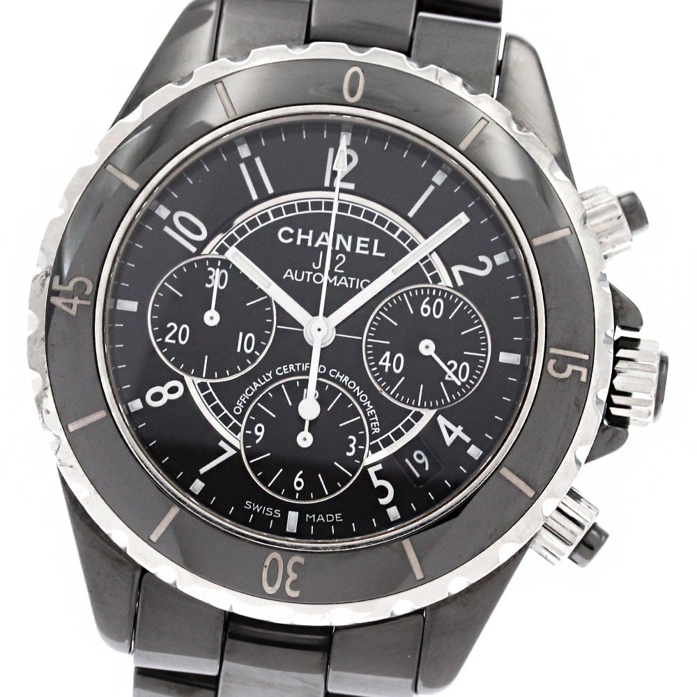 シャネル CHANEL H0940 J12 41MM 黒セラミック 自動巻き メンズ _881868【中古】