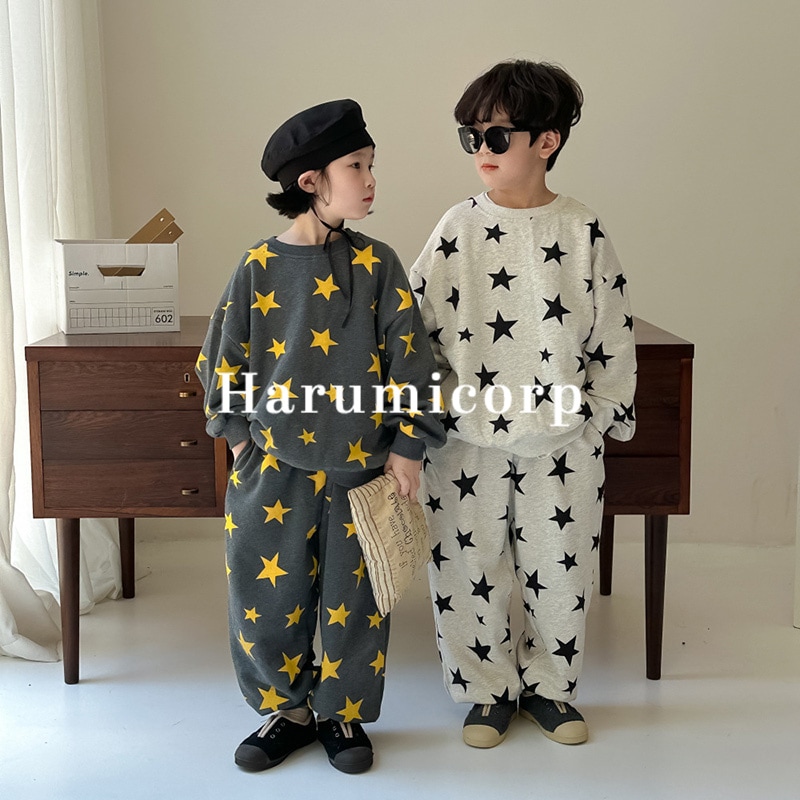 セットアップ キッズ 兄妹 子供服 女の子 男の子 tシャツ 長袖 ロングパンツ おしゃれ 可愛い ベビー服 春 秋 ジャージ 上下セット スポーツ トップス ボトムス ジュニア 長ズボン 運動着