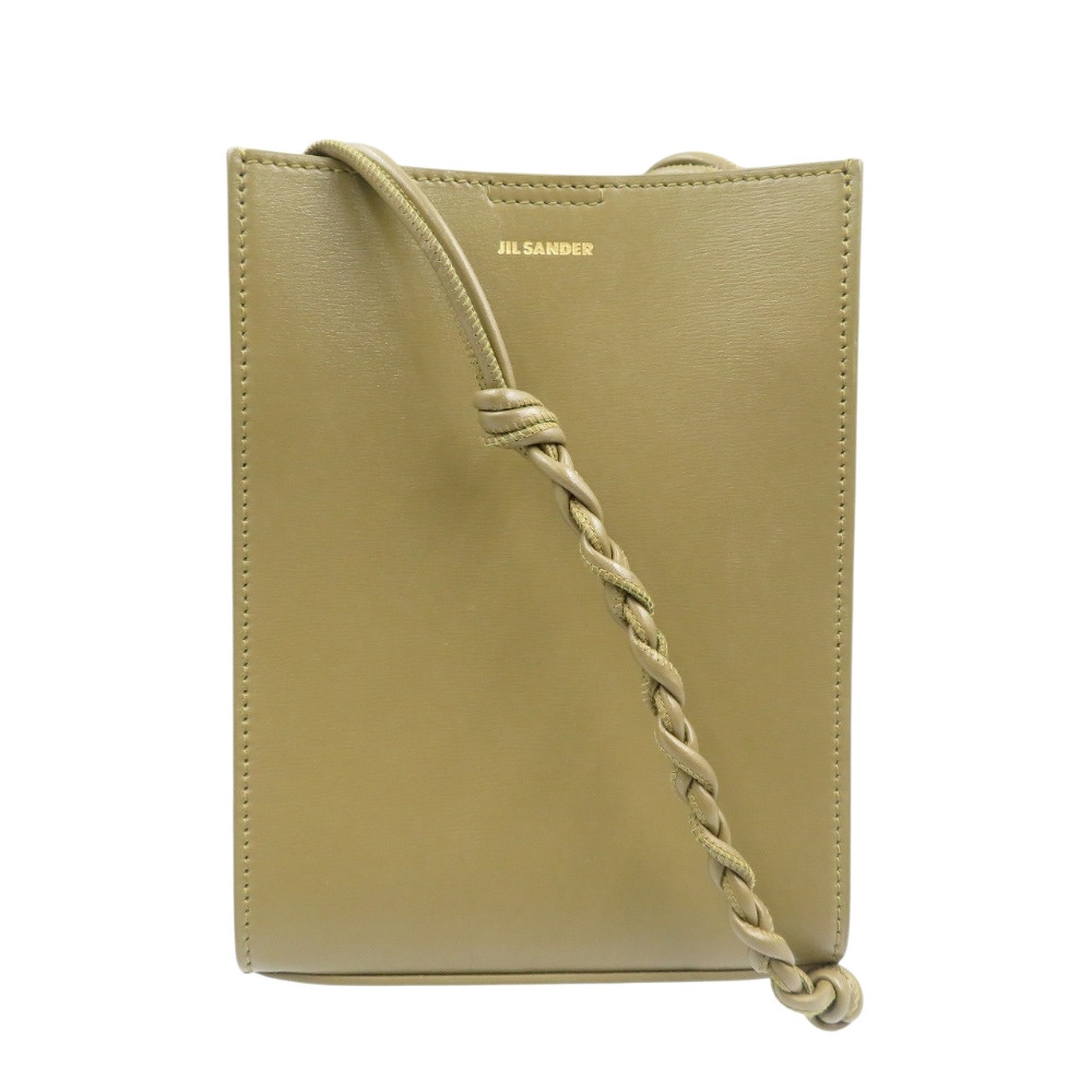 新品同様 タングル SM ショルダーバッグ レザー/レザー カーキ 1438【中古】 レディース