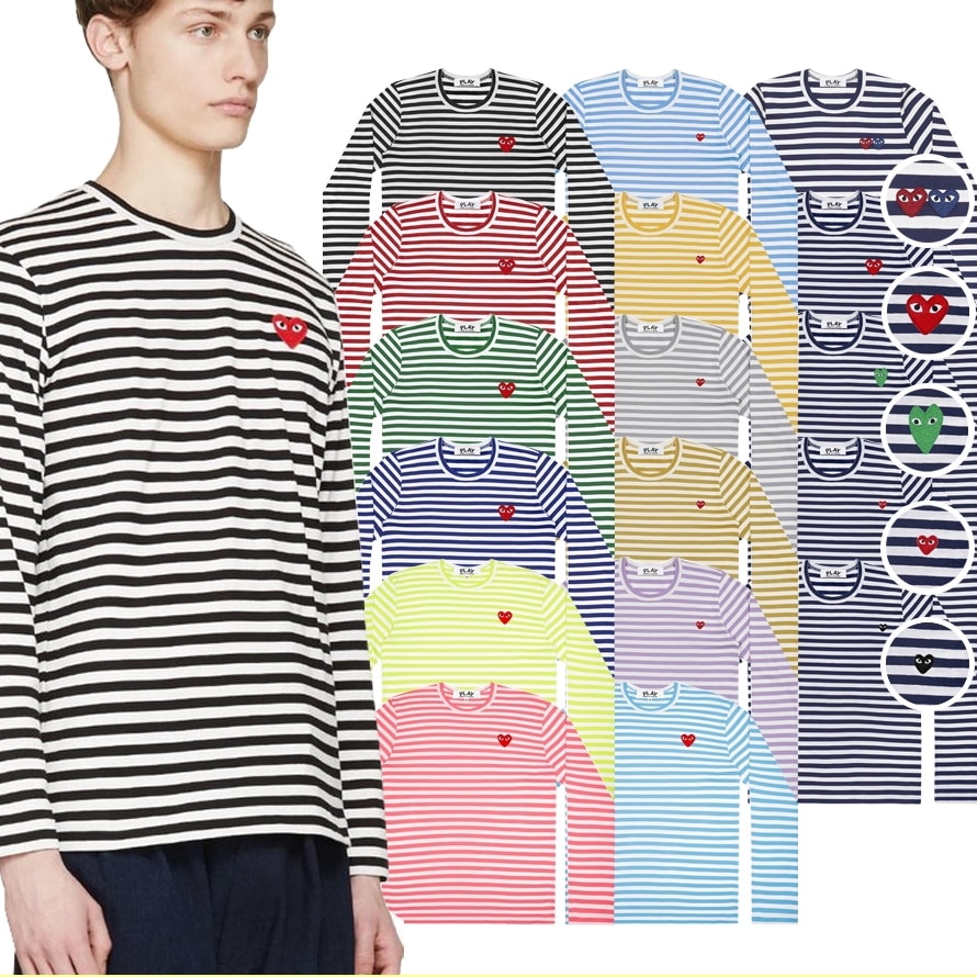 国内発送 / 正規店買付 【COMME des GARCONS】メンズ ボーダーTシャツ　長袖