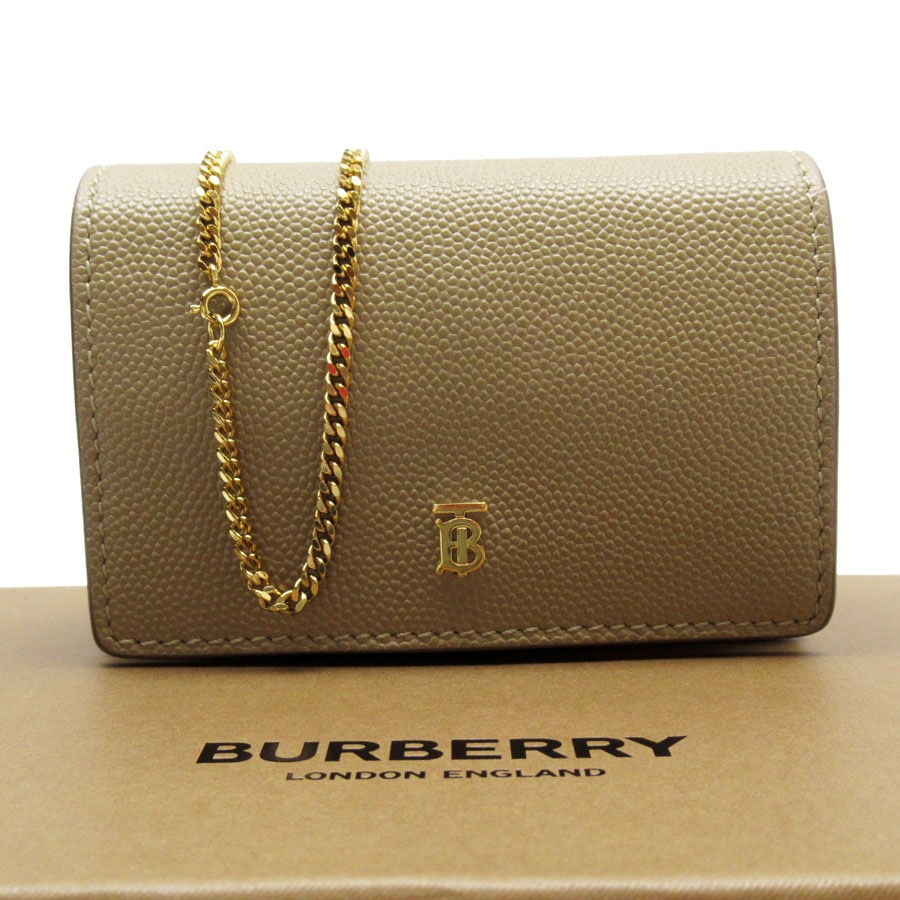 バーバリー BURBERRY コインケース カードケース レザー ベージュ ユニセックス t19316a