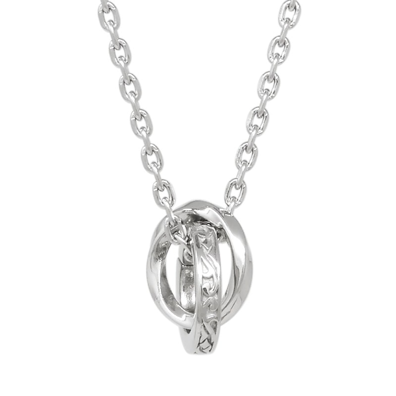 LH-1 タテガミ ダブルリングネックレス サージカルステンレス（シルバー） 03NE0215SV ステンレスネックレス チェーン45～50cm ペンダン