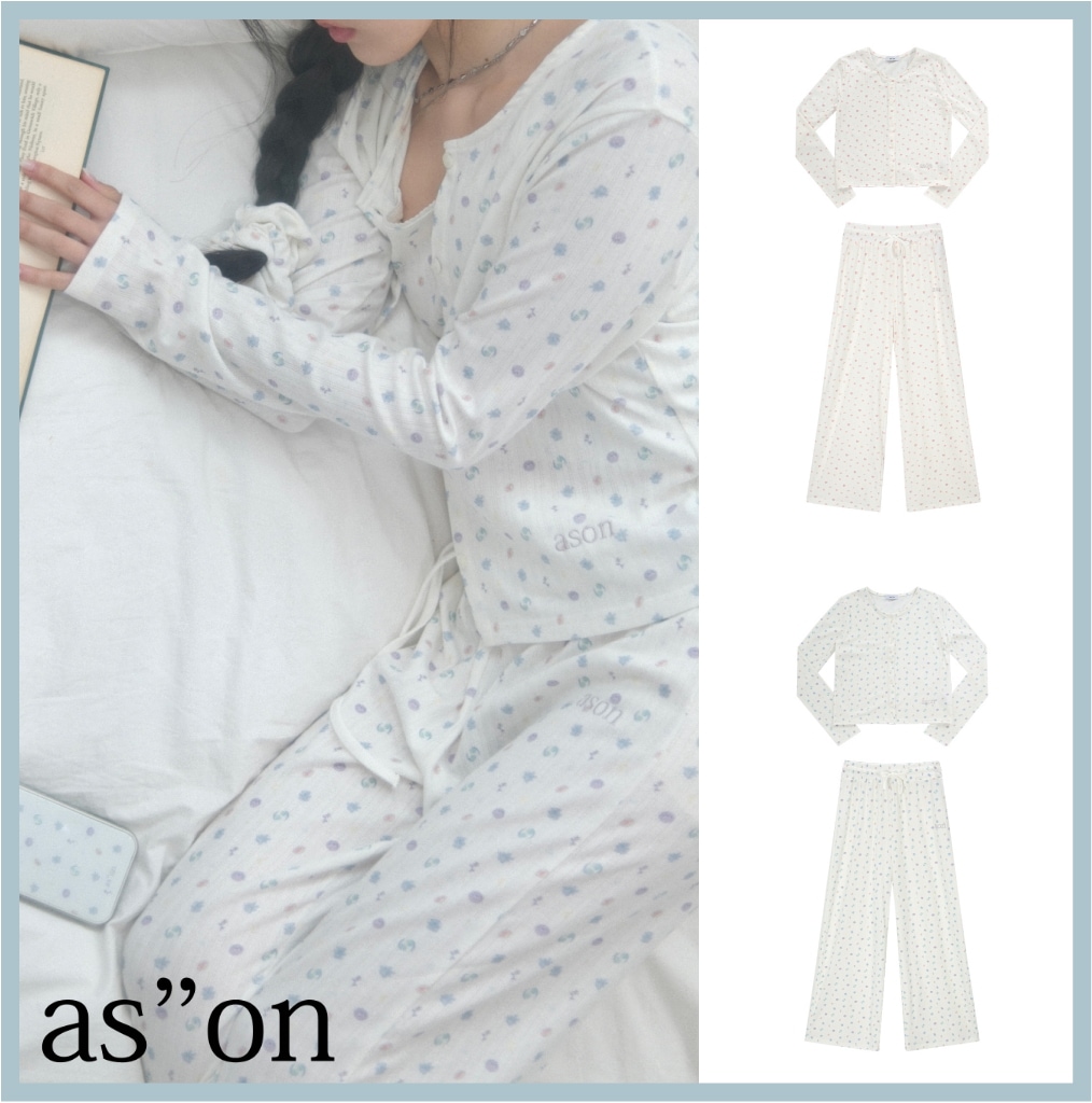[SET] COZY CARDIGAN & WIDE PANTS