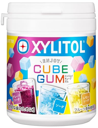 ロッテ キシリトールガム ENJOY CUBEアソートボトル 114g×6個
