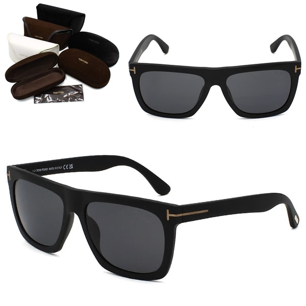 サングラス FT0513/S 02D 57 TF0513 サングラス EYEWEAR 偏光レンズ グローバルフィット マットブラック グレー