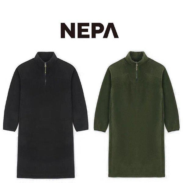 女性用フラッフィーフリースワンピース_7K82861_BP