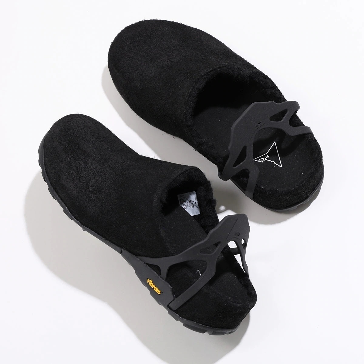ROA ロア サンダル Fedaia フェダイア NBUW1386LE160 メンズ ボア スウェード ミュール スリッパ Vibram ビブラムソール シューズ 靴 BLK0001/Black