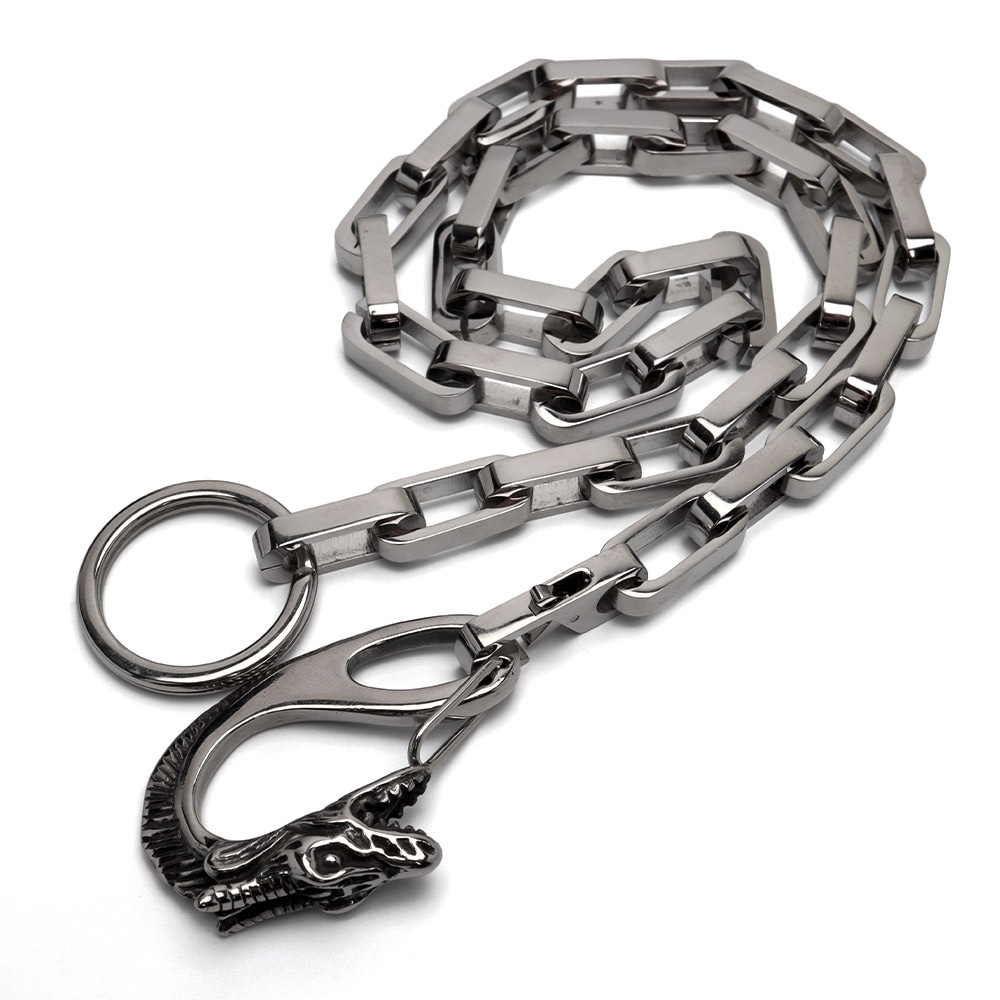 ステンレス あずき ウォレットチェーン [wc044-n633-s-50cm]