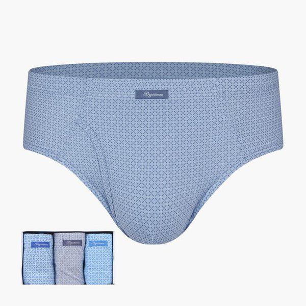 メンズインバンドブリーフ純綿マキシ三角パンツ3枚セットMCF2119