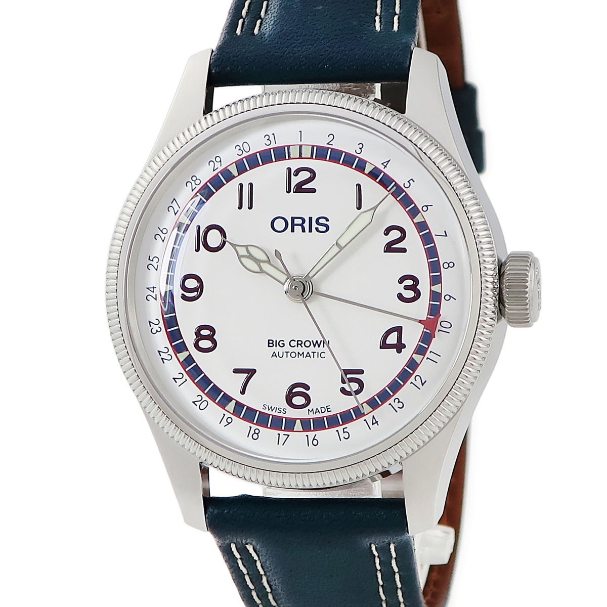 ビッグクラウン ハンク アーロン 01 754 7785 4081-Set 自動巻き メンズ ホワイト 限定 3年保証