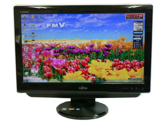 富士通 デスクトップパソコン 中古パソコン EH30/CT ブラック デスクトップ 一体型 本体 Windows7 Athlon DVD 地デジ 4GB/500GB 送料無料 中古