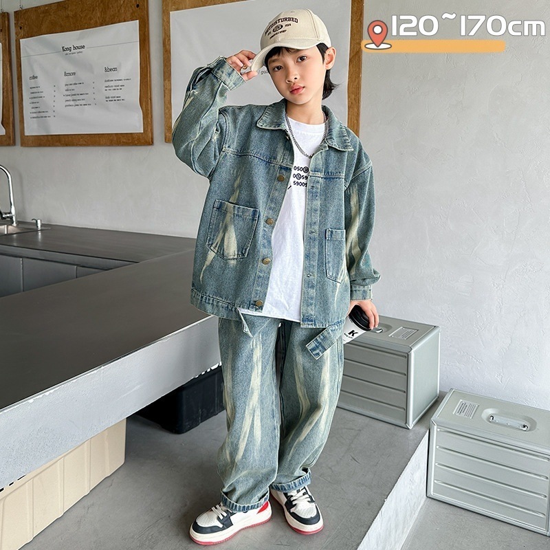 キッズファッション カジュアルパンツセット キッズ セットアップ 男の子 秋 春 長袖 子供服 男の子