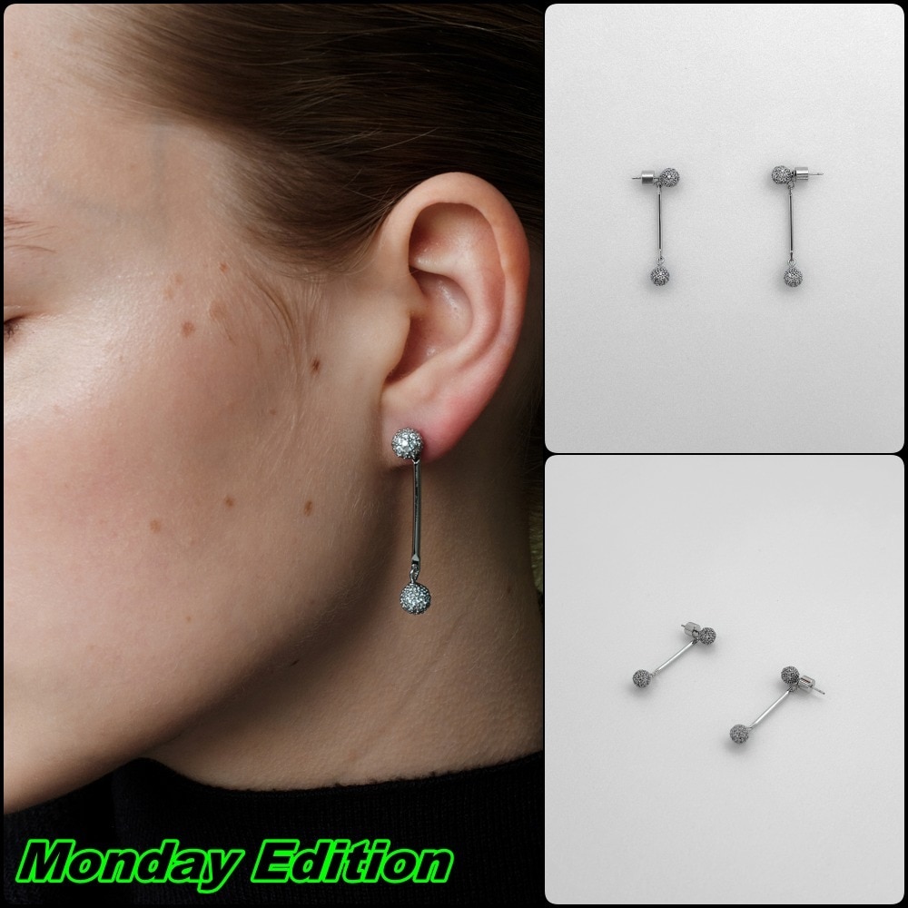 韓国発【MONDAY EDITION】Shiny Ball Drop Earrings / ピアス Qoo10] マンデイエディション 【Monday Edition】SHIN : 腕時計
