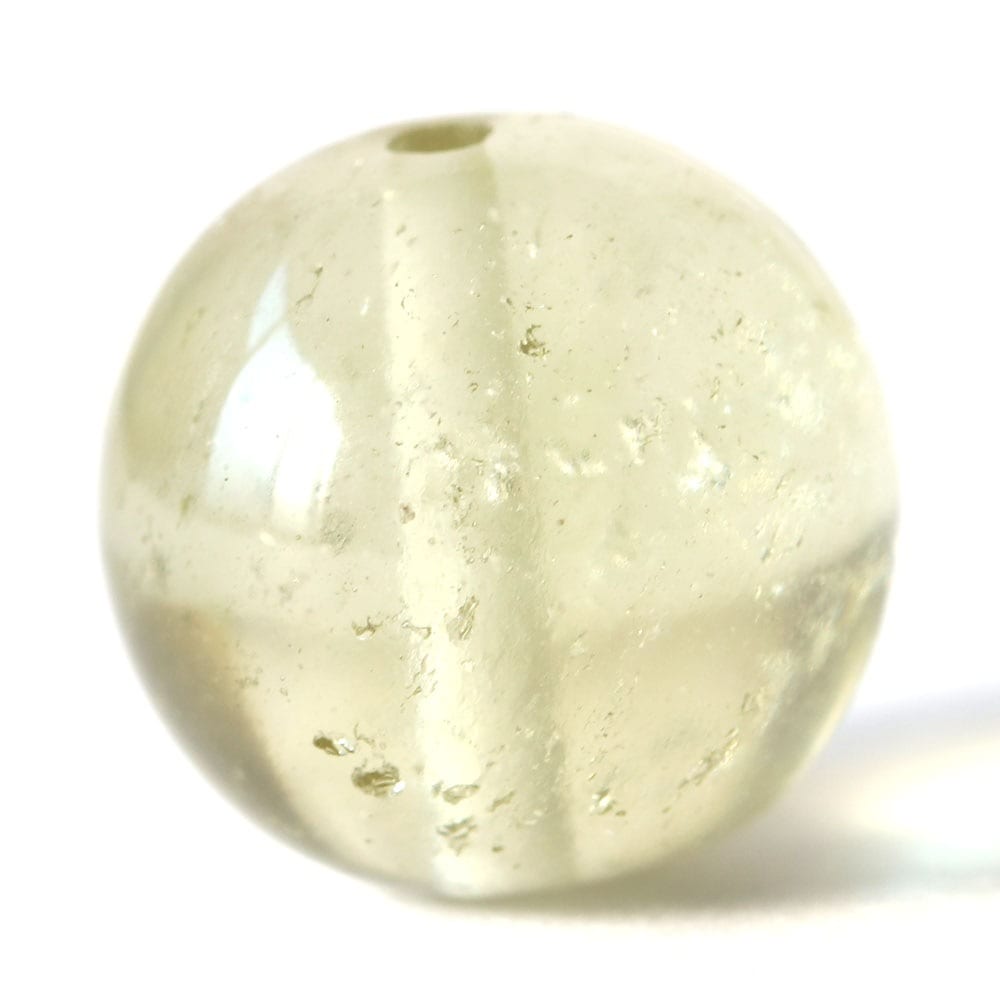 「1点もの 現品」 1粒売り リビアングラス 10mm (実寸10.7mm) パワーストーン バラ売り 天然石 パワーストーン ばら売り ビーズ 穴あき 1玉売り アクセサリー zz000244-n