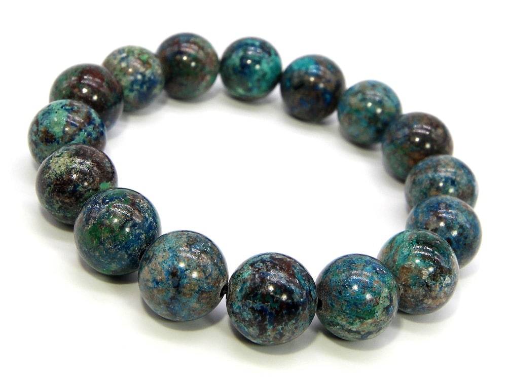 クリソコラ ブレスレット 12mm パワーストーン ブレスレット メンズ レディース 天然石 数珠 アクセサリー メンズブレスレット レディースブレスレット パワーストーンブレスレット 天然石ブレスレ 8,352円