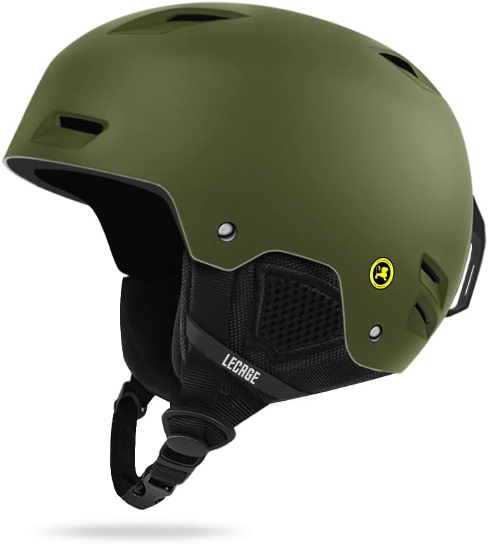[LECAGE] スキー ヘルメット - ABS+EPS 通気口 アジアン フィット 耐久性 調整可能 取り出し可能 スキーゴーグル対応 スノーボード スノボ ヘルメット メンズ レディース ジュニア