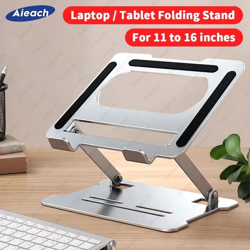 折りたたみ式タブレットスタンド,ポータブル,調整可能,金属製ノートブックホルダー,タブレットサポート,1017インチ,iPad Pro