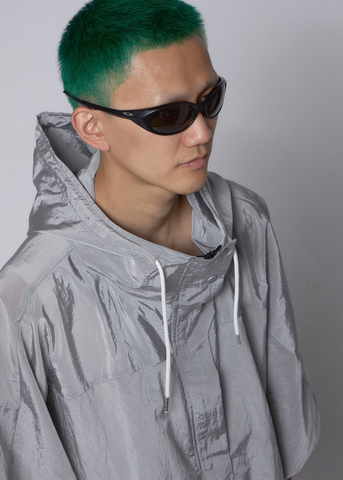 【IFEELLUCKY】 HALF PANCHO : GRAY