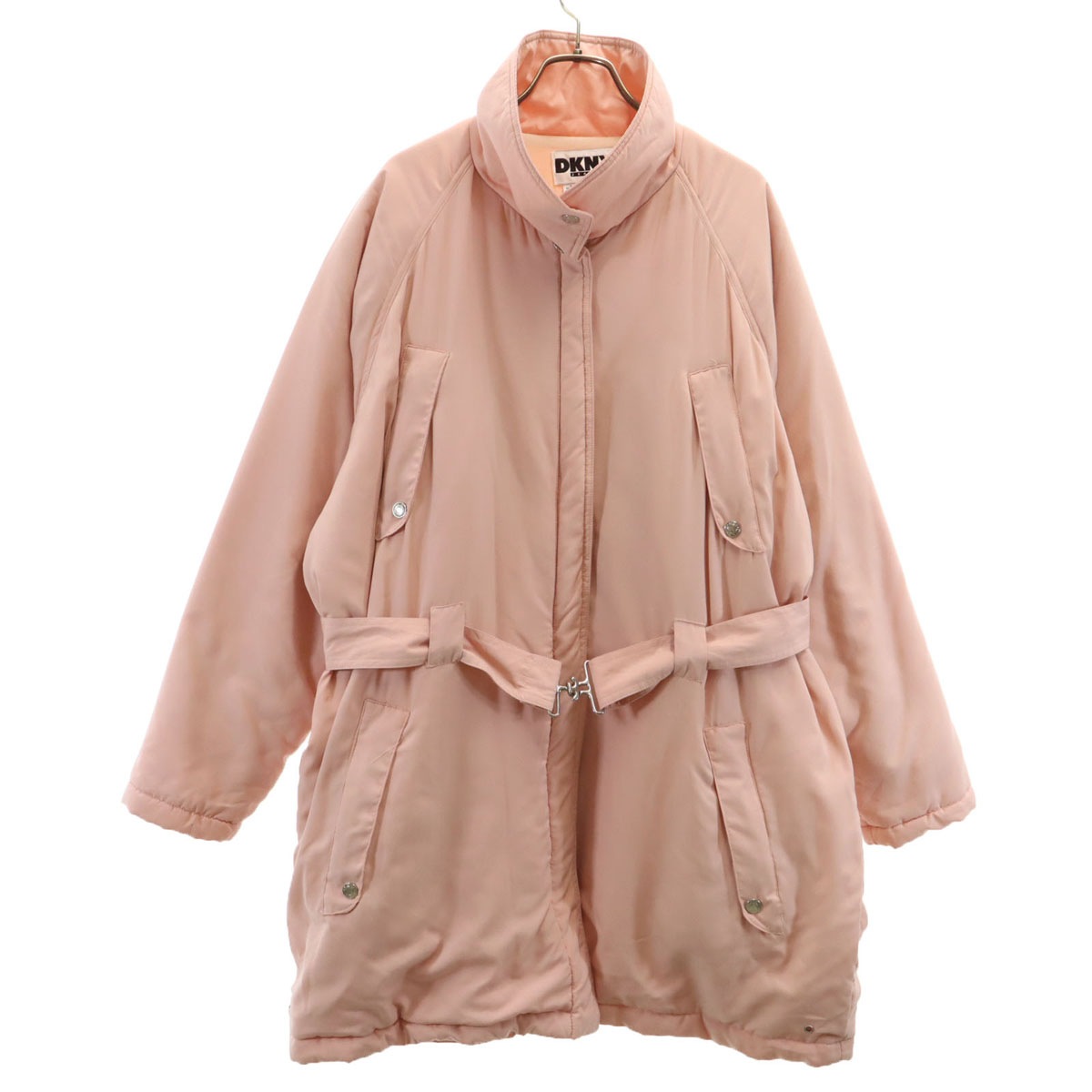 DKNY JEANS ダナキャランニューヨークジーンズ 90s オールド コート M ピンク レディース 古着