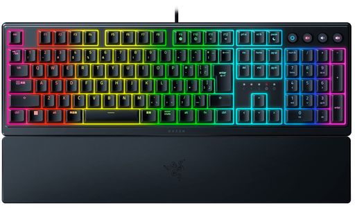 Razer レイザー Ornata V3 JP ゲーミングキーボード 有線 薄型 キーボード クリック感のあるメカ・メンブレンスイッチ搭載 UV コートキーキャップは耐摩耗性と耐傷性を向上 バックライ