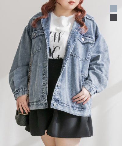 大きいサイズ レディース LL 3L 4L XL XXL XXXL オーバーサイズGジャン