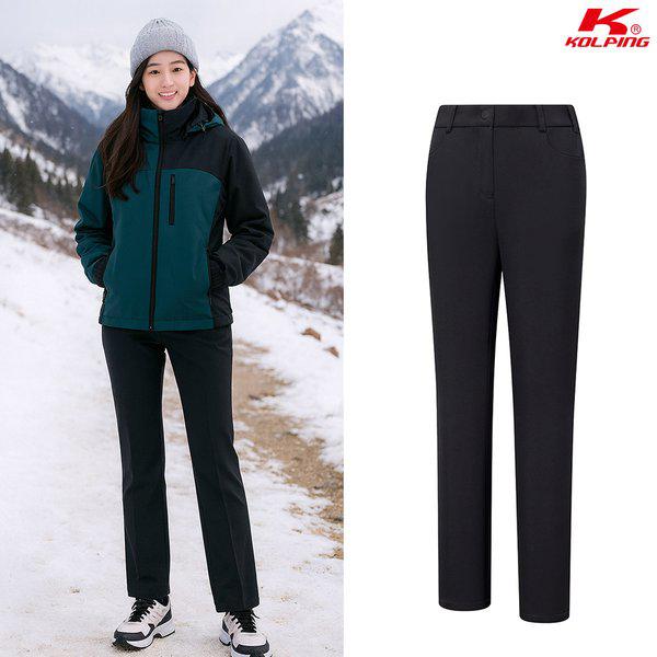 女性 冬 暖か裏起毛 防水 ベーシック 登山パンツ KSC954SP3W