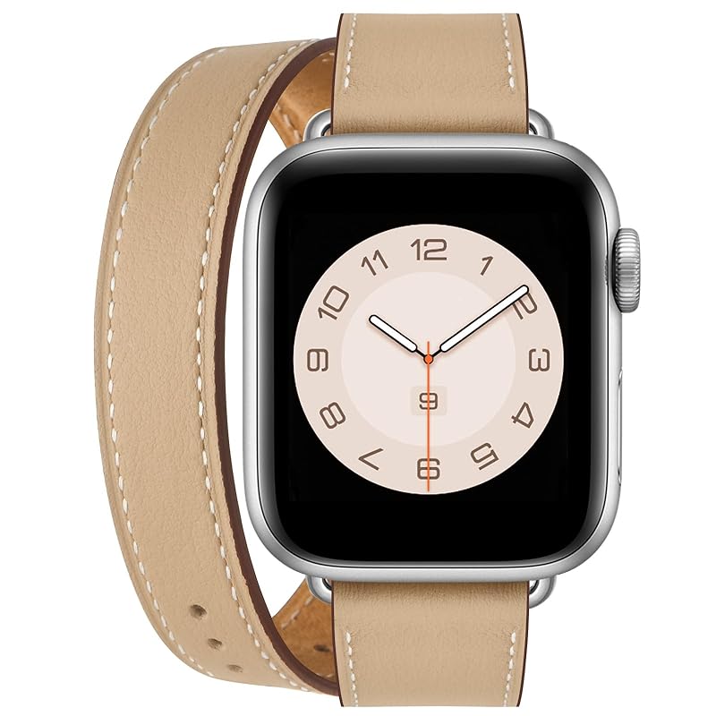 コンパチブル アップルウォッチ バンド コンパチブル apple watch バンド レディース レザー 本革 2重巻き 細い iWatch Ultra2/Ultra Series 9/8/7/6/5